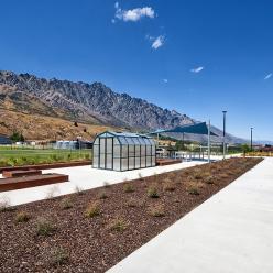 Students learn against the backdrop of Queenstown's famous Remarkables mountain